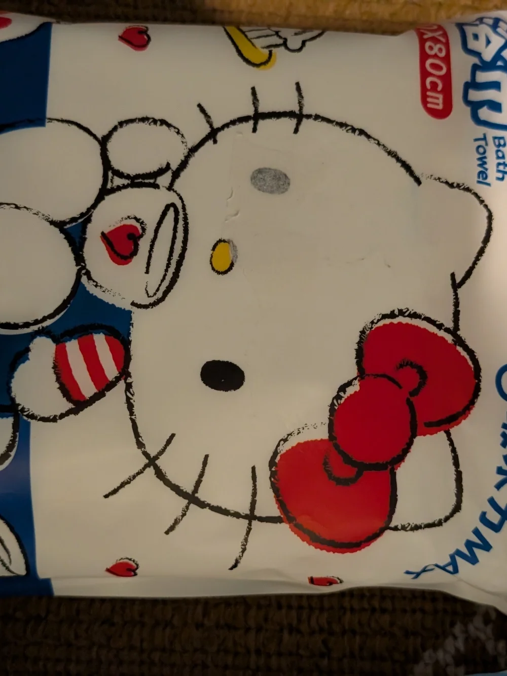 Pick 1 Hello Kitty Or Cinna Roll 3 Pack Bath Towels